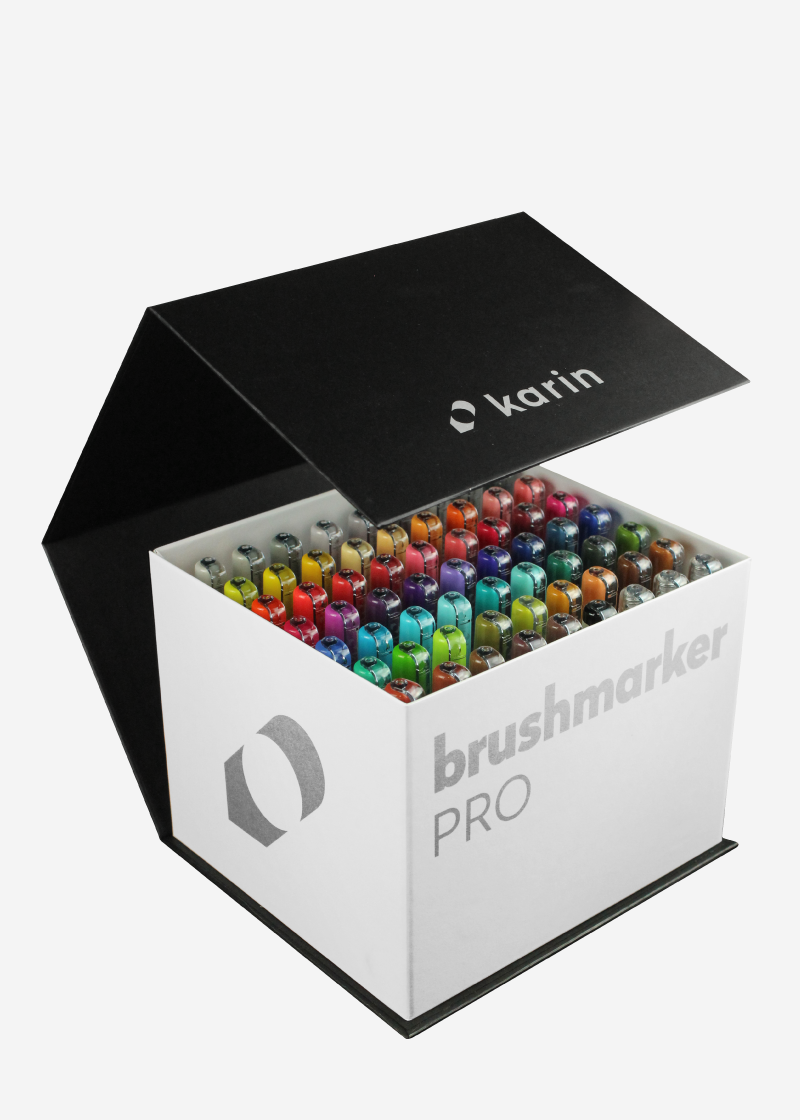 Set 12 rotuladores Karin Brushmarker Pigment Decobrush Nature Colors  Collection - Fieltro - Los mejores precios