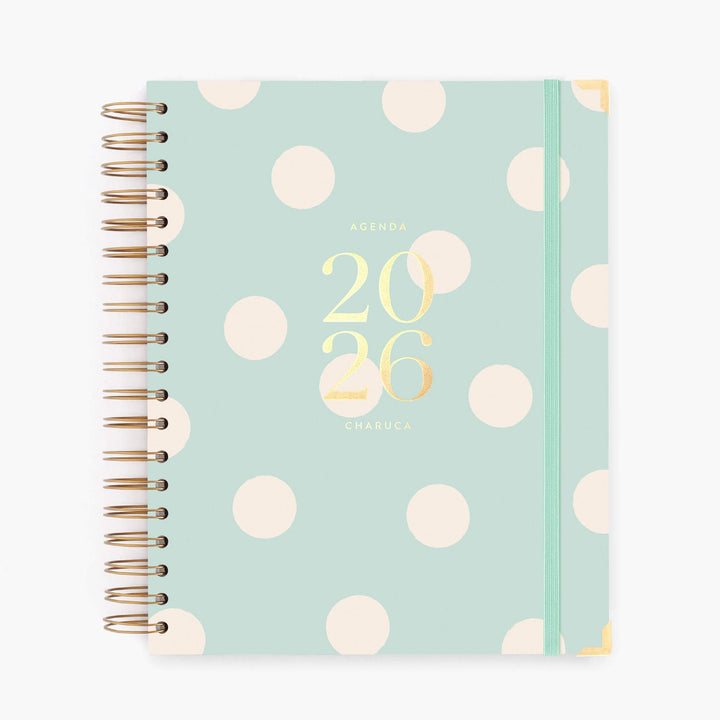Agenda Diaria 2026 - Mint - Grande