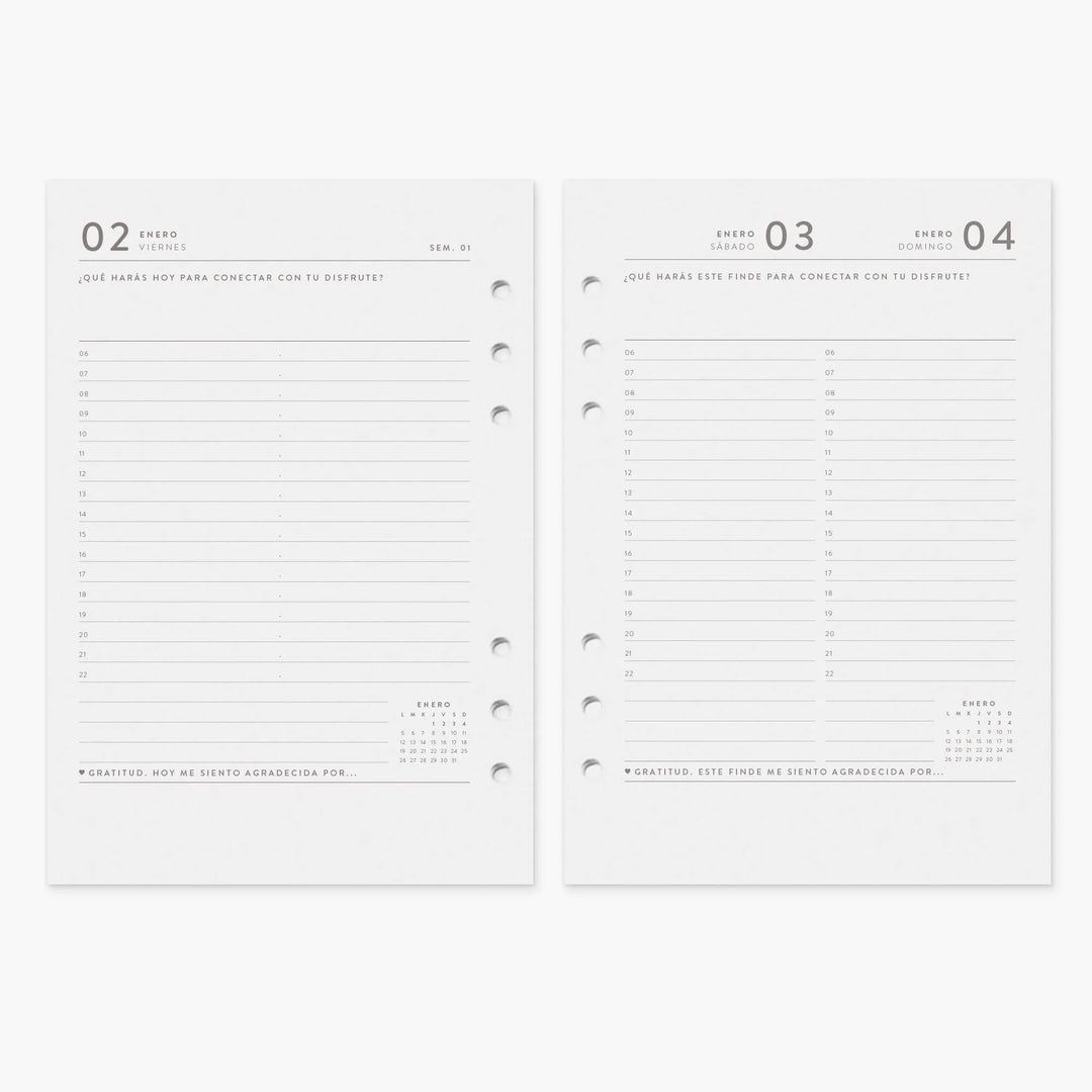 Agenda 2026 - A5 Diario - Mocca
