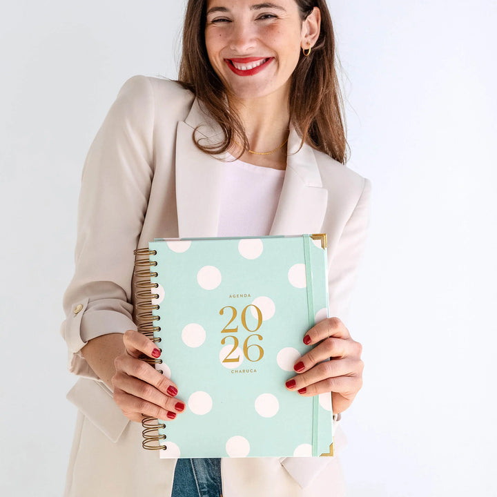 Agenda Diaria 2026 - Mint - Grande