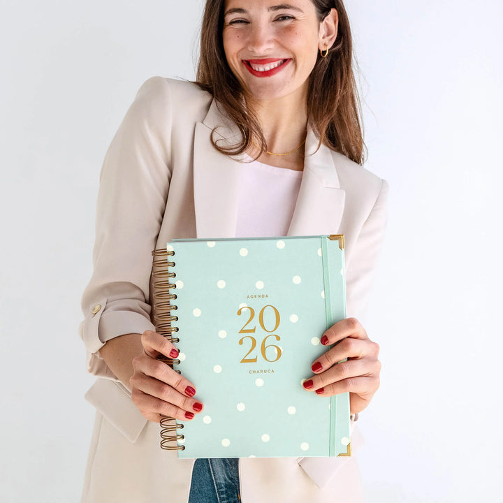 Agenda Semanal 2026 - Mint  - Grande
