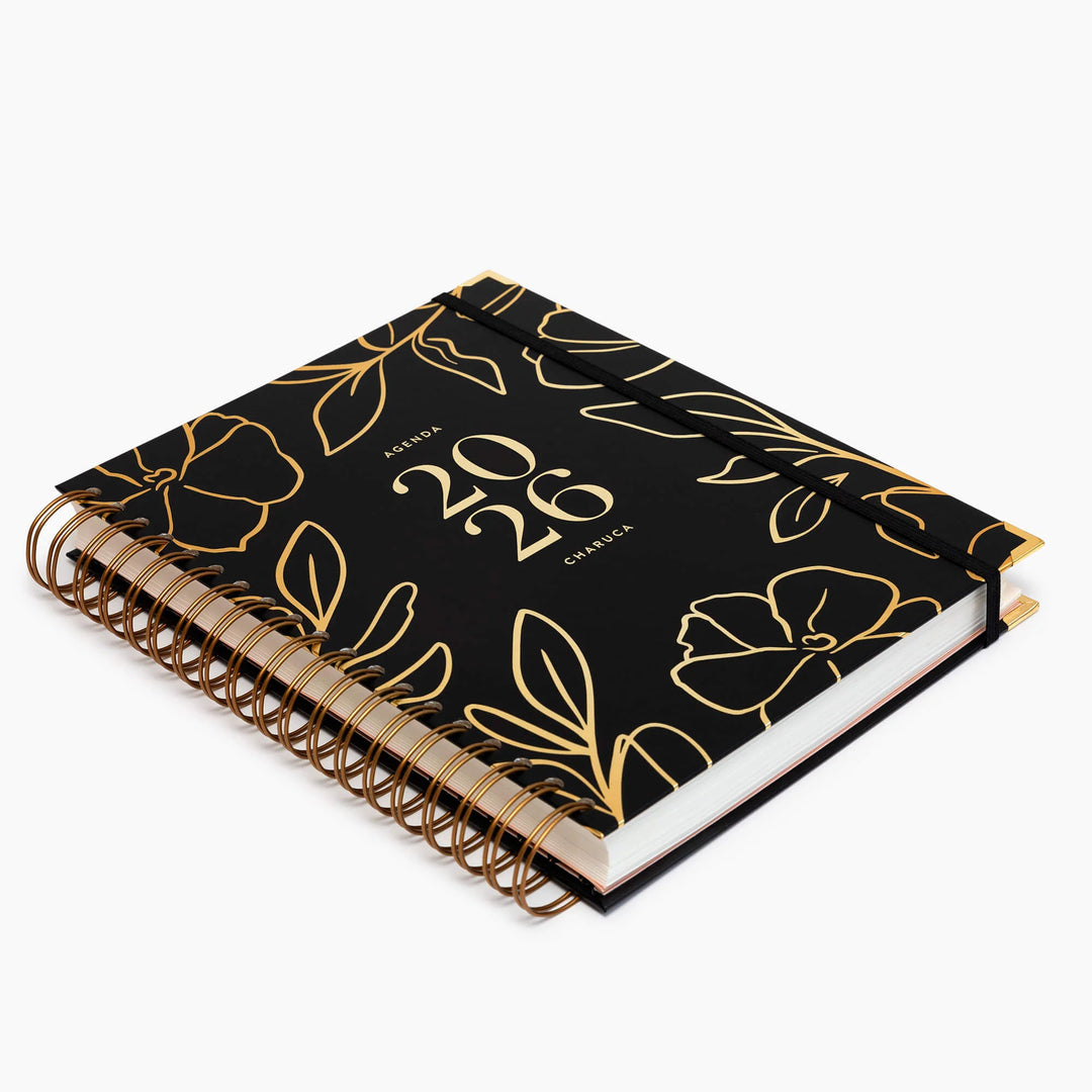 Agenda Diaria 2026 - Black - Grande