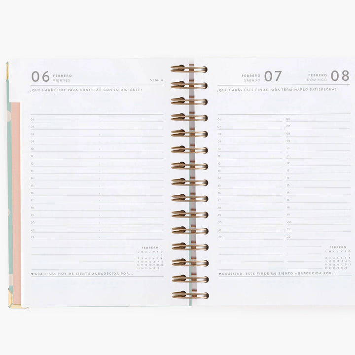 Agenda Diaria 2026 - Mint - Mediana