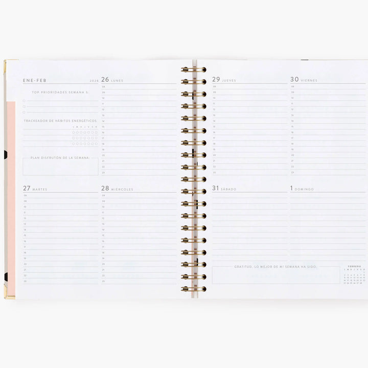 Agenda Semanal 2026 - Minimal  - Grande