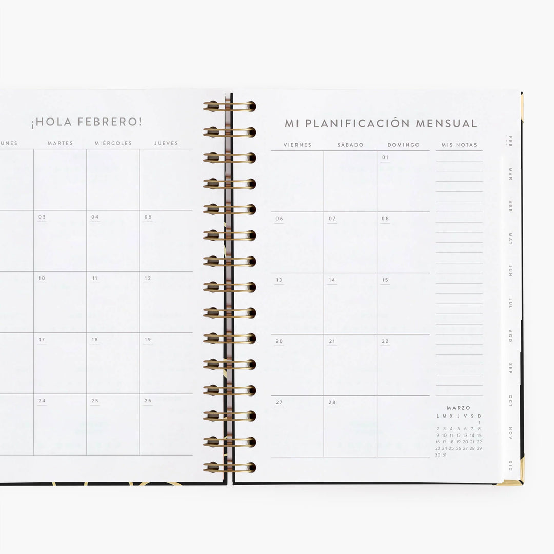 Agenda Semanal 2026 - Black- Mediana