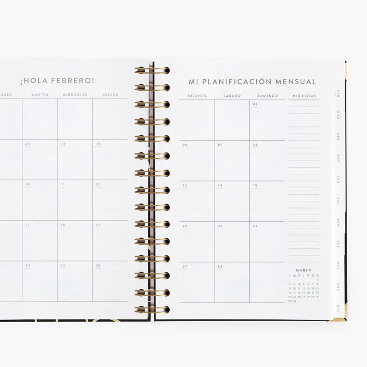 Agenda Semanal 2026 - Black- Mediana
