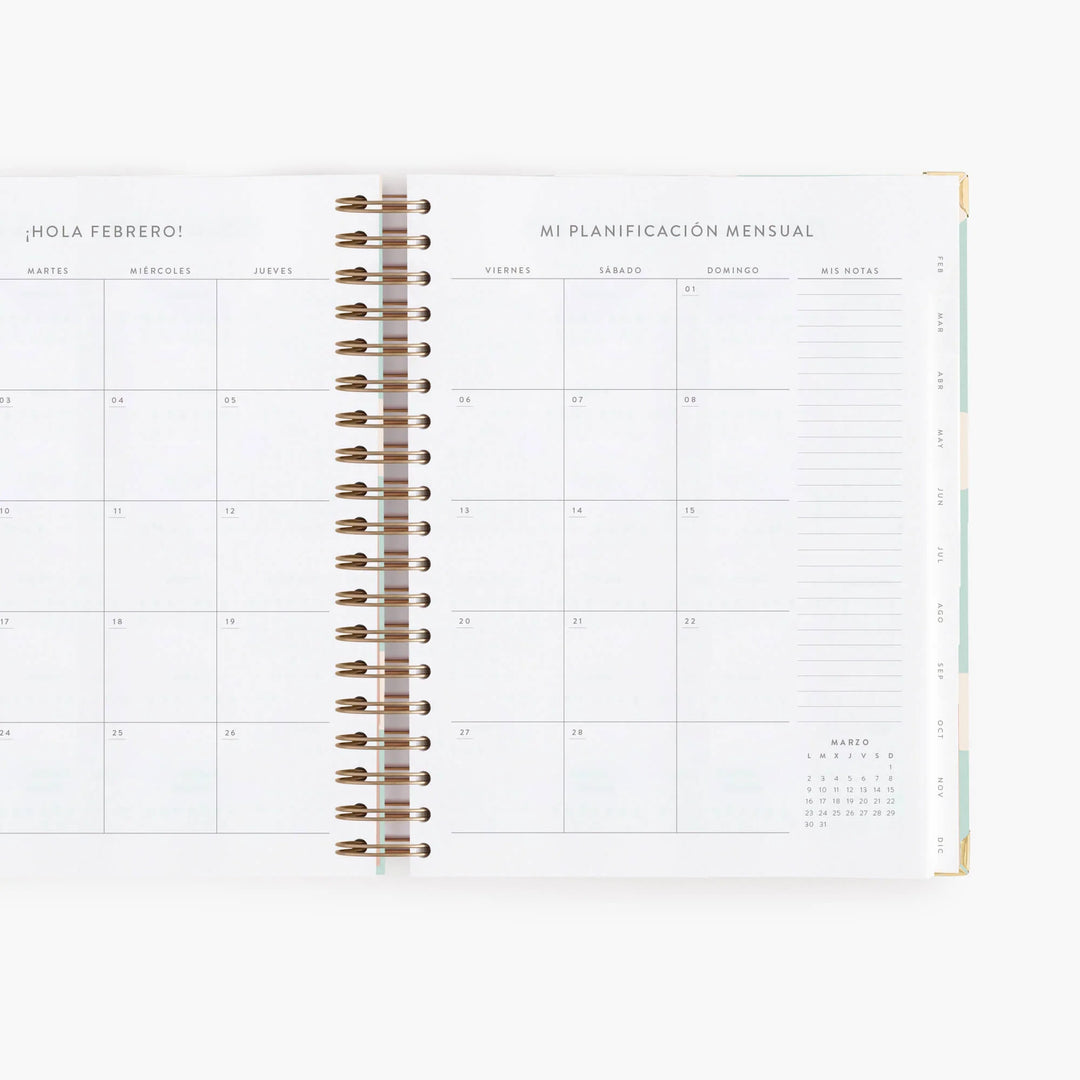Agenda Diaria 2026 - Mint - Grande