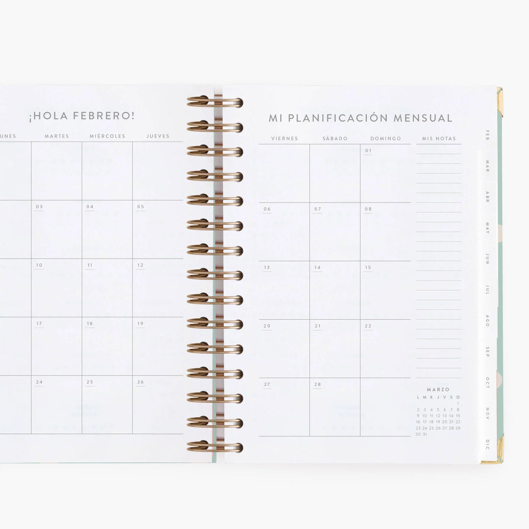 Agenda Diaria 2026 - Mint - Mediana
