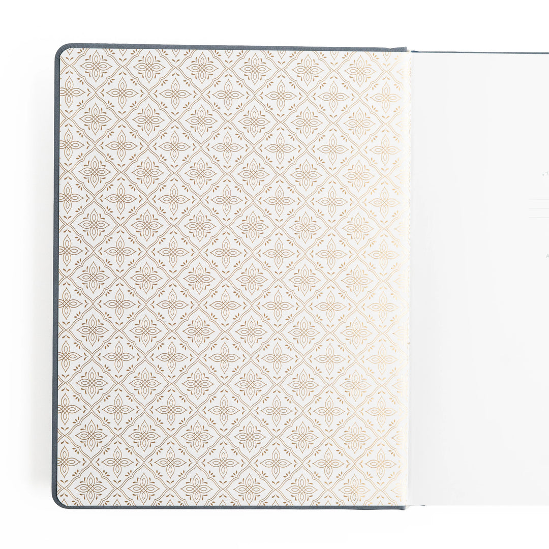 A5 Ivory Dot Grid -  Storybook in Navy