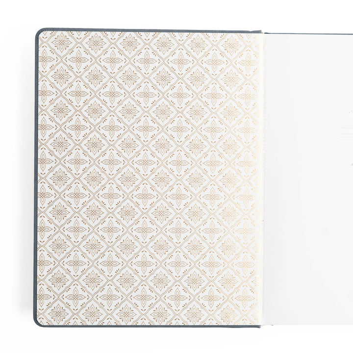 A5 Ivory Dot Grid -  Storybook in Navy