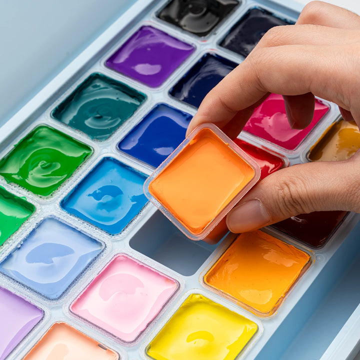 HIMI Gouache Set - 24 colores/30gr - Ice Blue