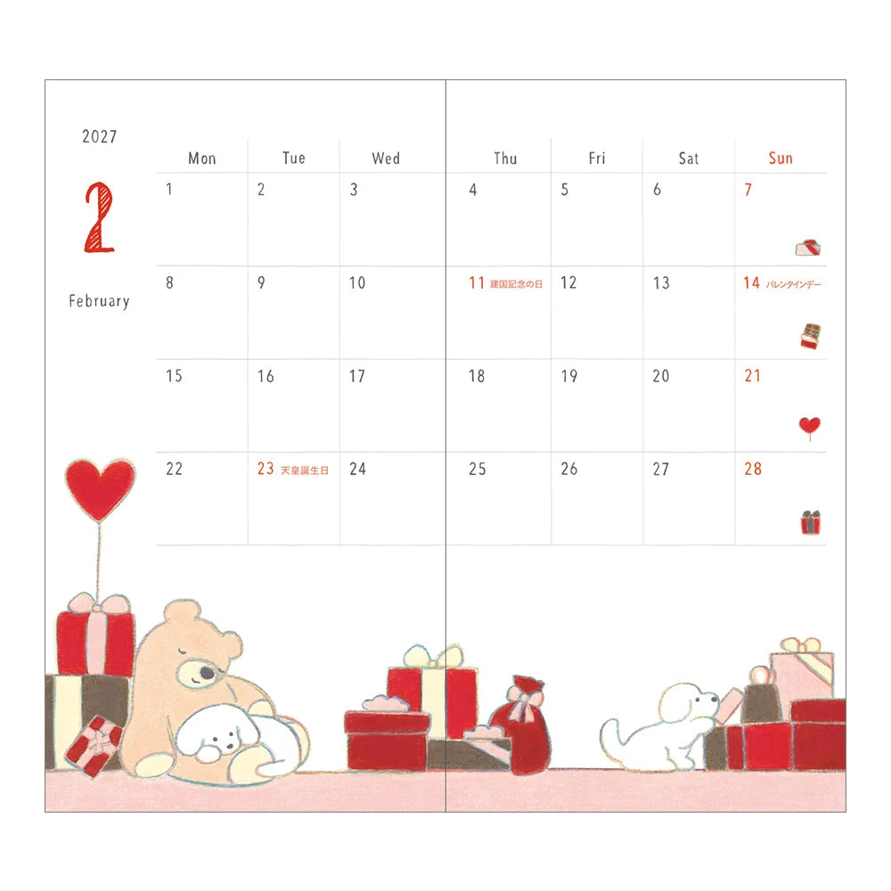 Pocket Diary Slim - Dog - 2027