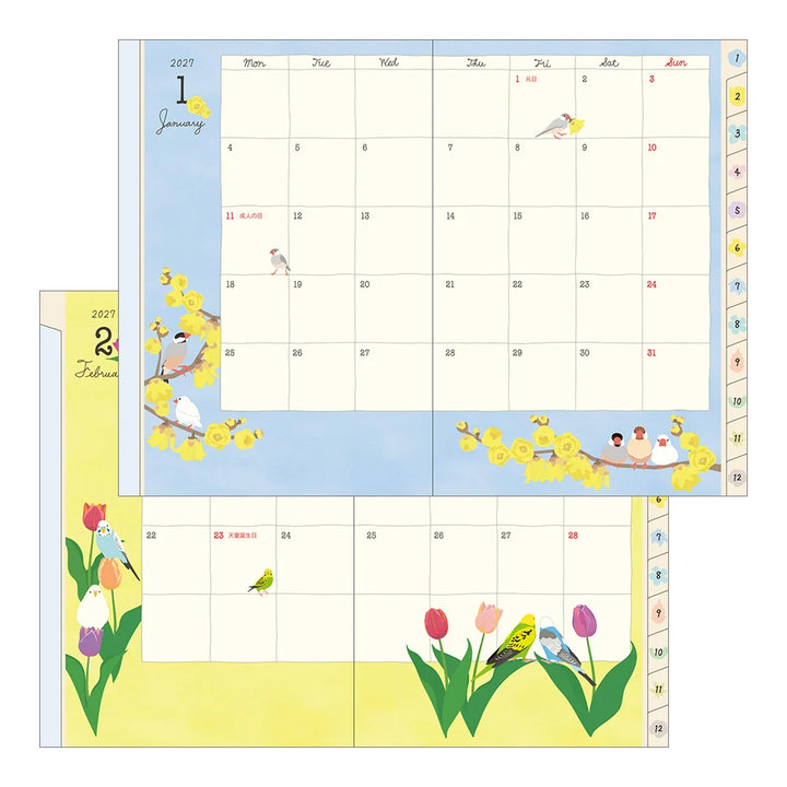 Pocket Diary B6 - Bird - 2027