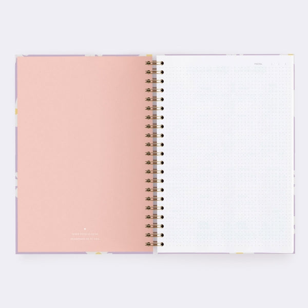 Cuaderno Lila - Grande - Puntos