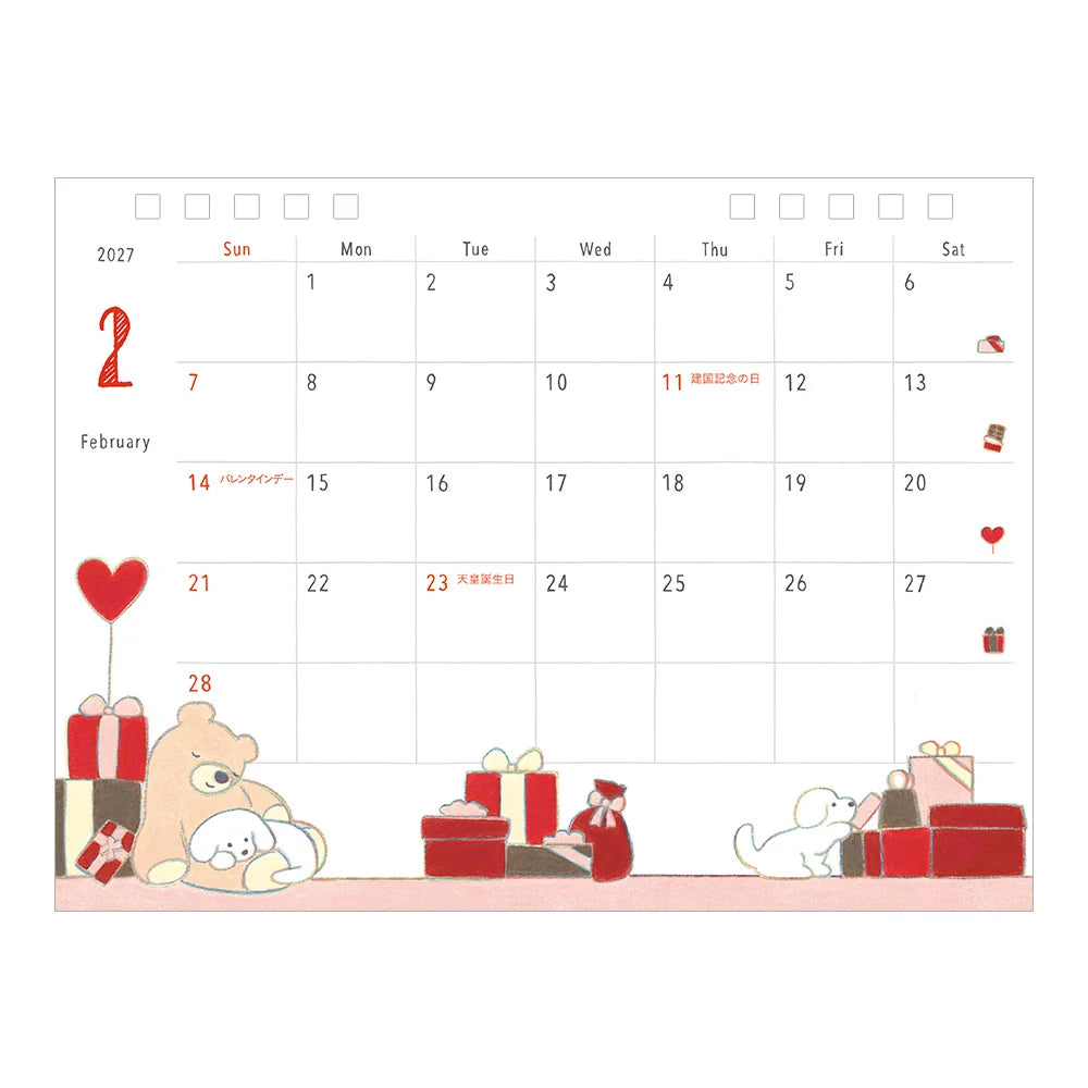 Calendario Escritorio 2027 - Dogs