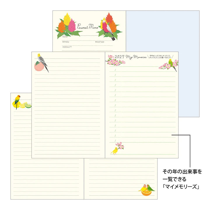 Pocket Diary B6 - Bird - 2027