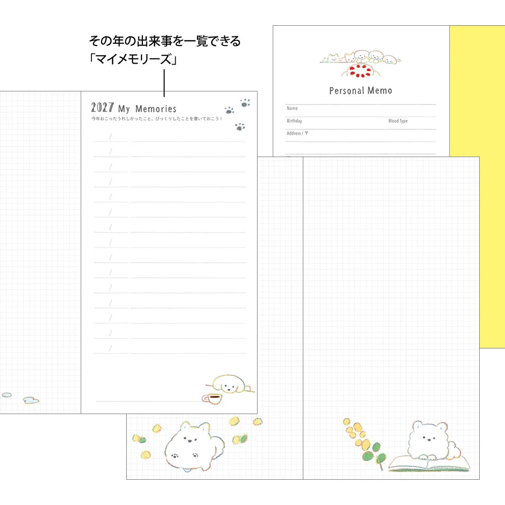 Pocket Diary Slim - Dog - 2027