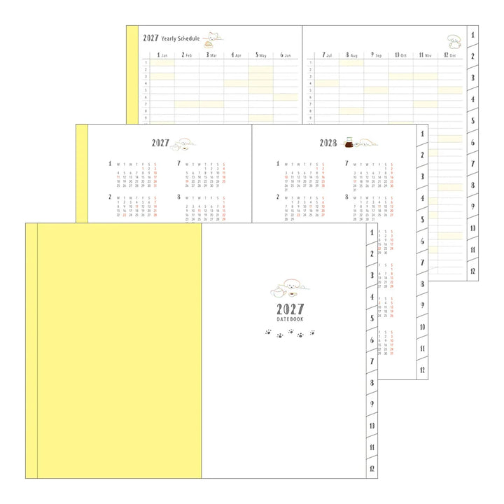 Agenda Semanal Pocket  B6 - Dogs - 2027