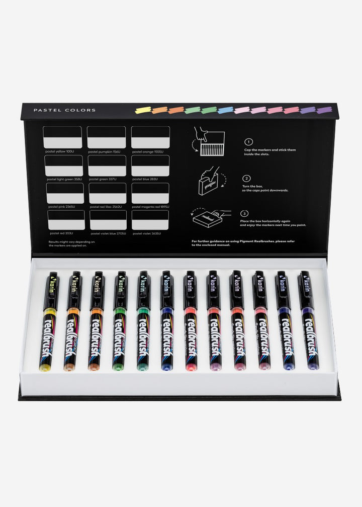 Karin Realbrush Pigment - Pastel Colors  - Set 12 colores