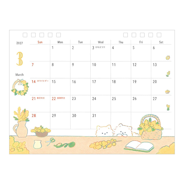 Calendario Escritorio 2027 - Dogs