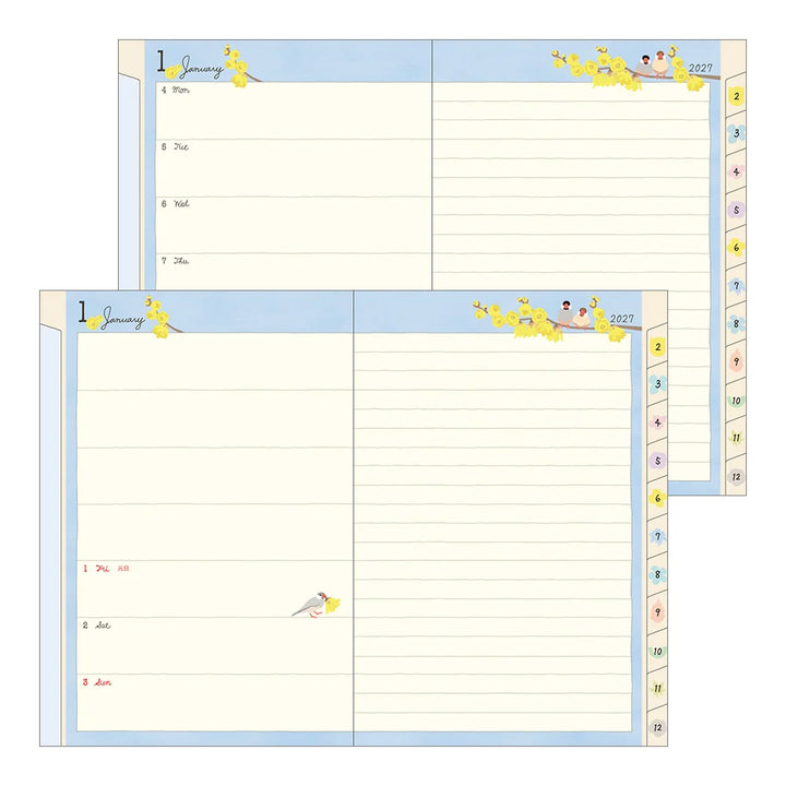 Pocket Diary B6 - Bird - 2027