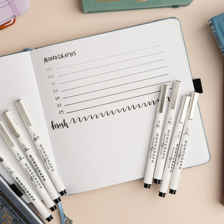Monograph Brush Pens - Set de 3