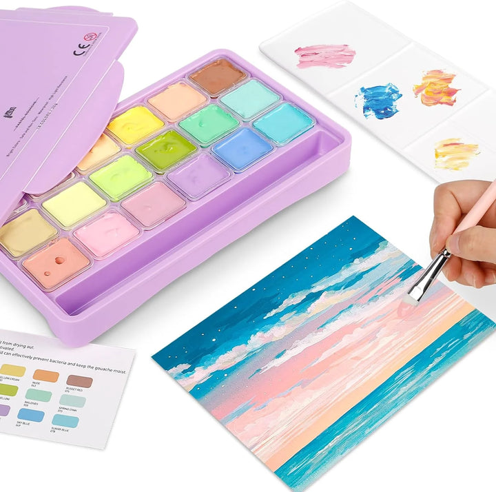 HIMI Gouache Pastel Set - 18 colores/30 gr