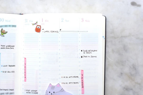 Gradation Diary Day - B6 - Light Purple- 2027