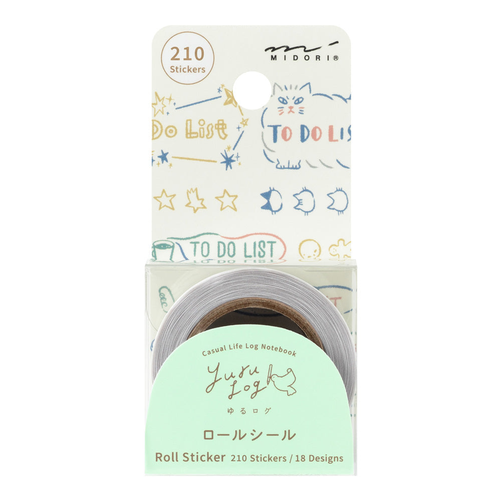 Yuru Log Sticker Roll - List