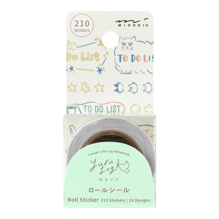 Yuru Log Sticker Roll - List