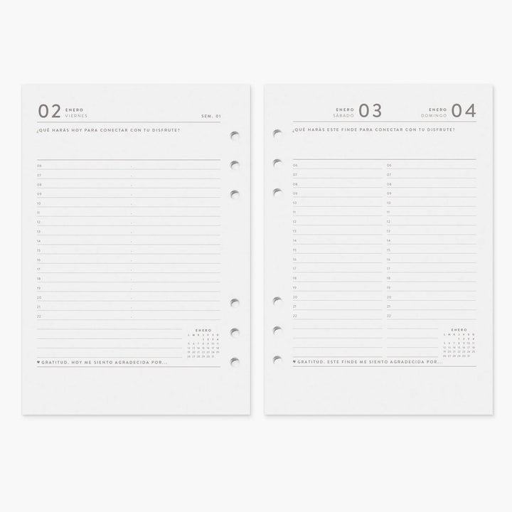 Recambio Agenda A5 - Diario - 2026