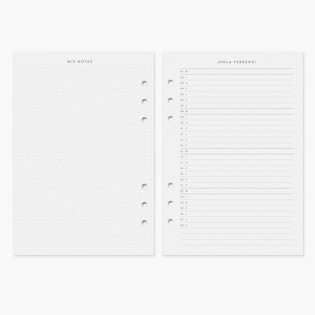 Recambio Agenda A5 - Diario - 2026