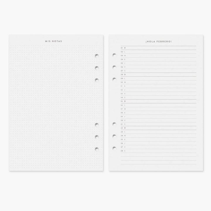 Recambio Agenda A5 - Diario - 2026