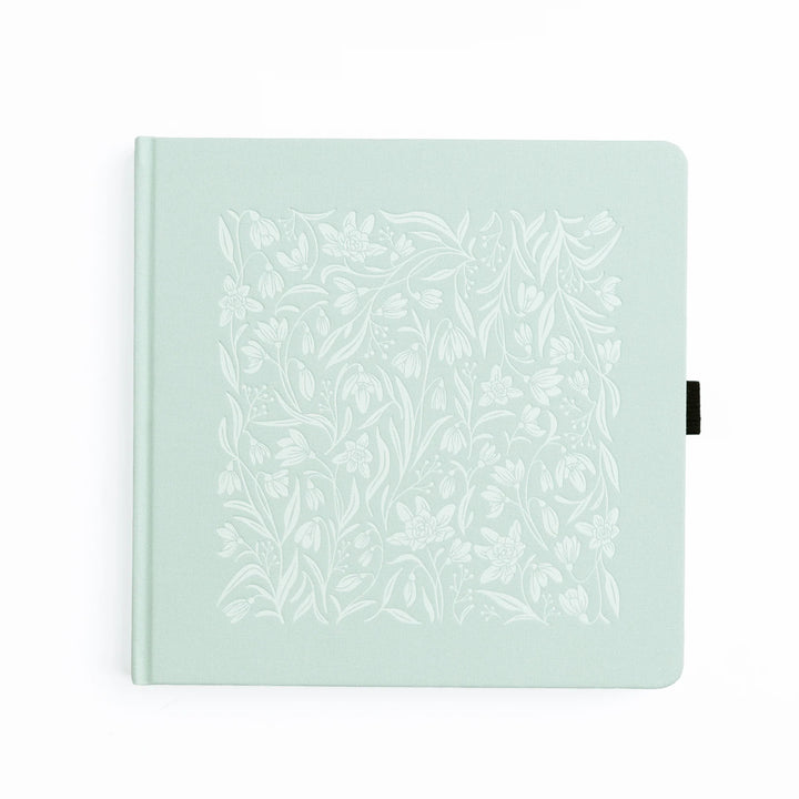 Square Dot Grid Notebook - Snowdrops