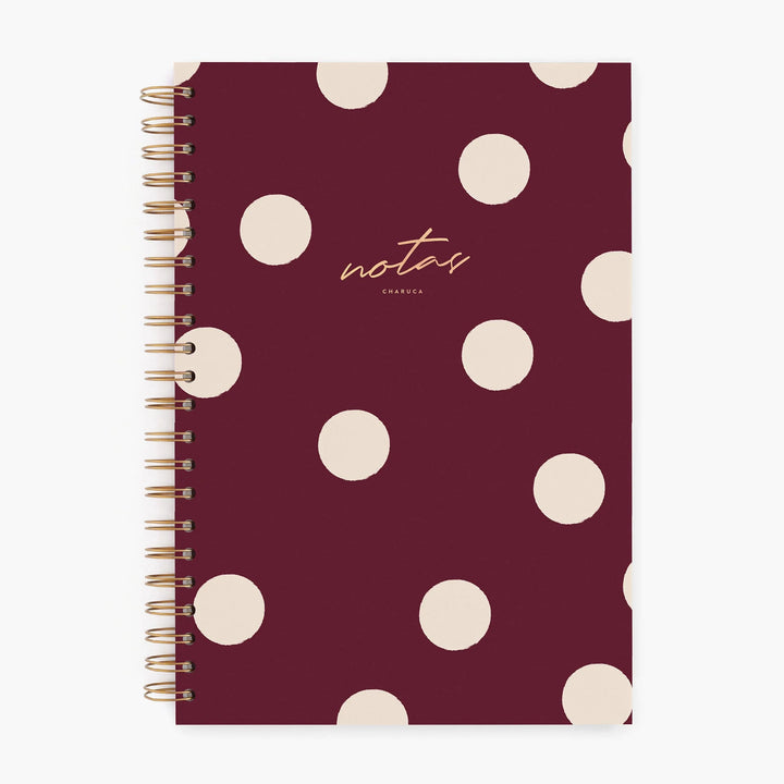 Cuaderno Grande - Cherry - Puntos