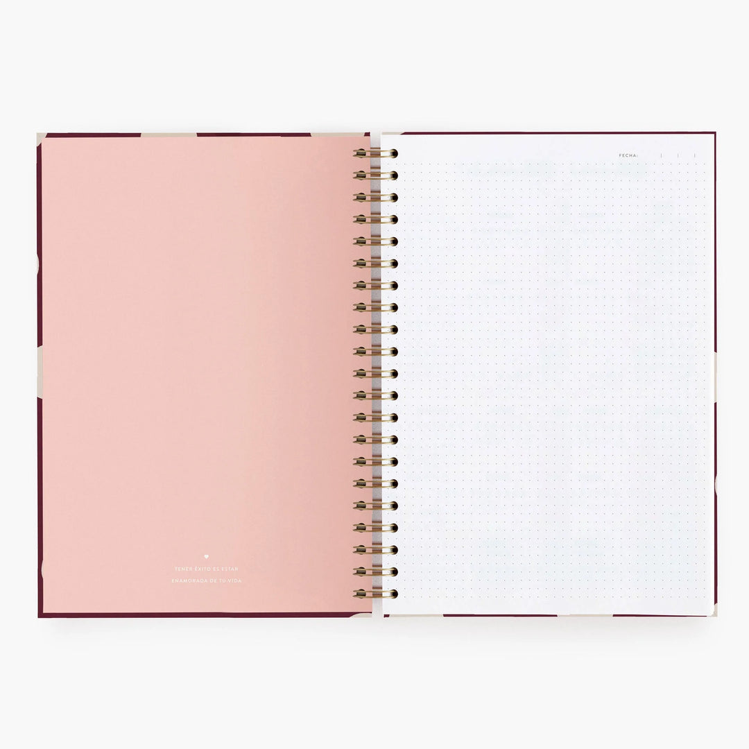 Cuaderno Grande - Cherry - Puntos