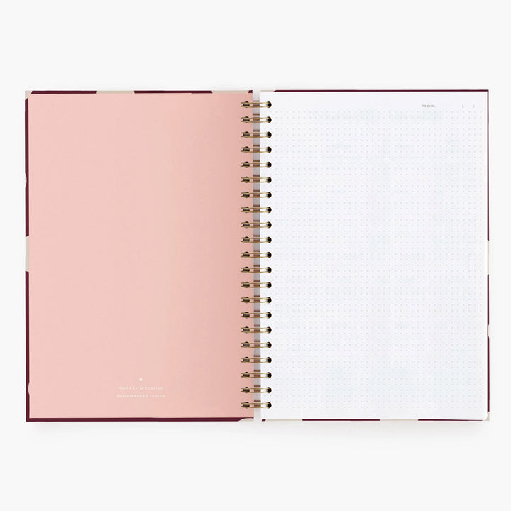 Cuaderno Grande - Cherry - Puntos