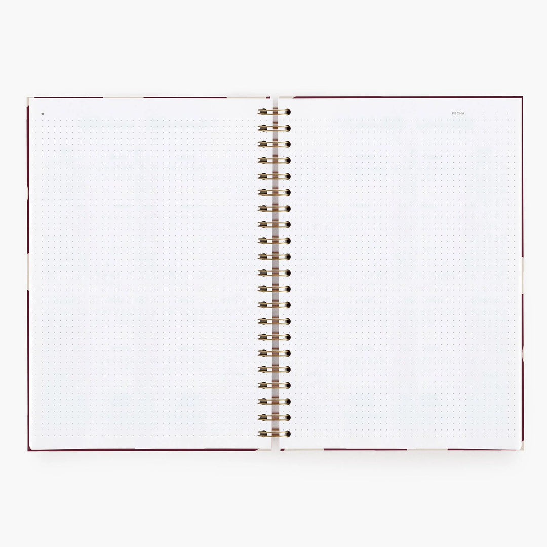 Cuaderno Grande - Cherry - Puntos