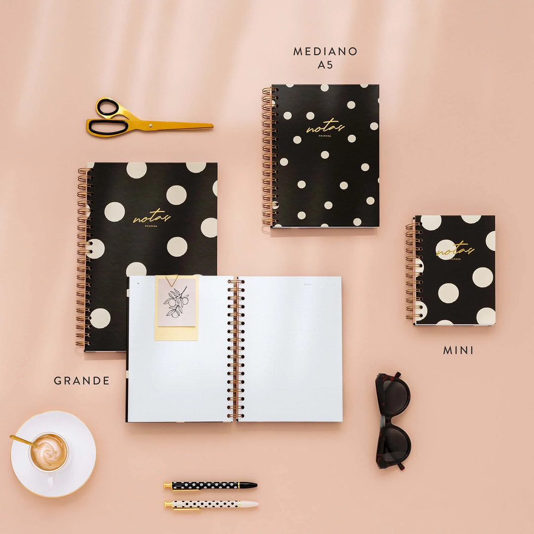 Cuaderno Grande - Black - Puntos