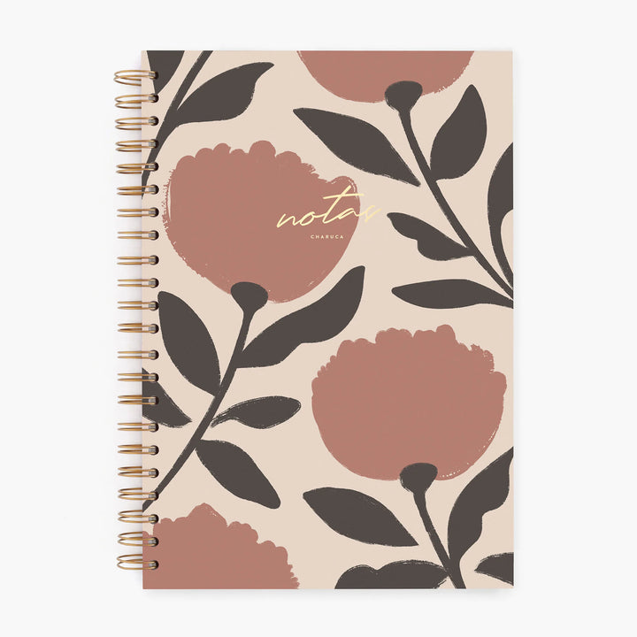 Cuaderno Grande - Vintage Flowers - Puntos