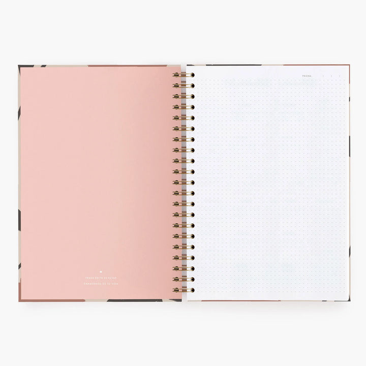Cuaderno Grande - Vintage Flowers - Puntos