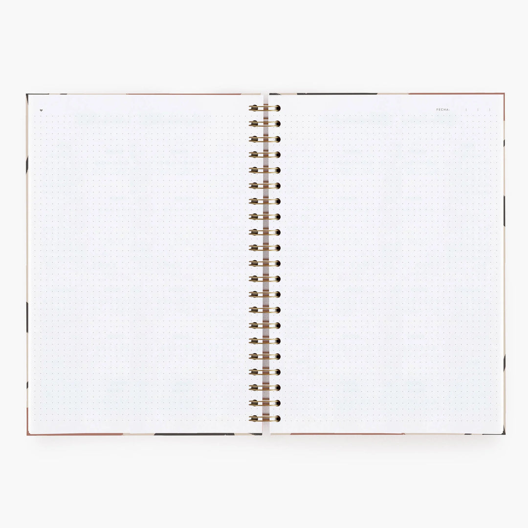 Cuaderno Grande - Vintage Flowers - Puntos