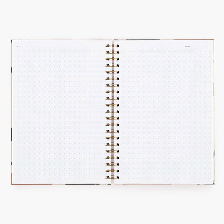 Cuaderno Grande - Vintage Flowers - Puntos