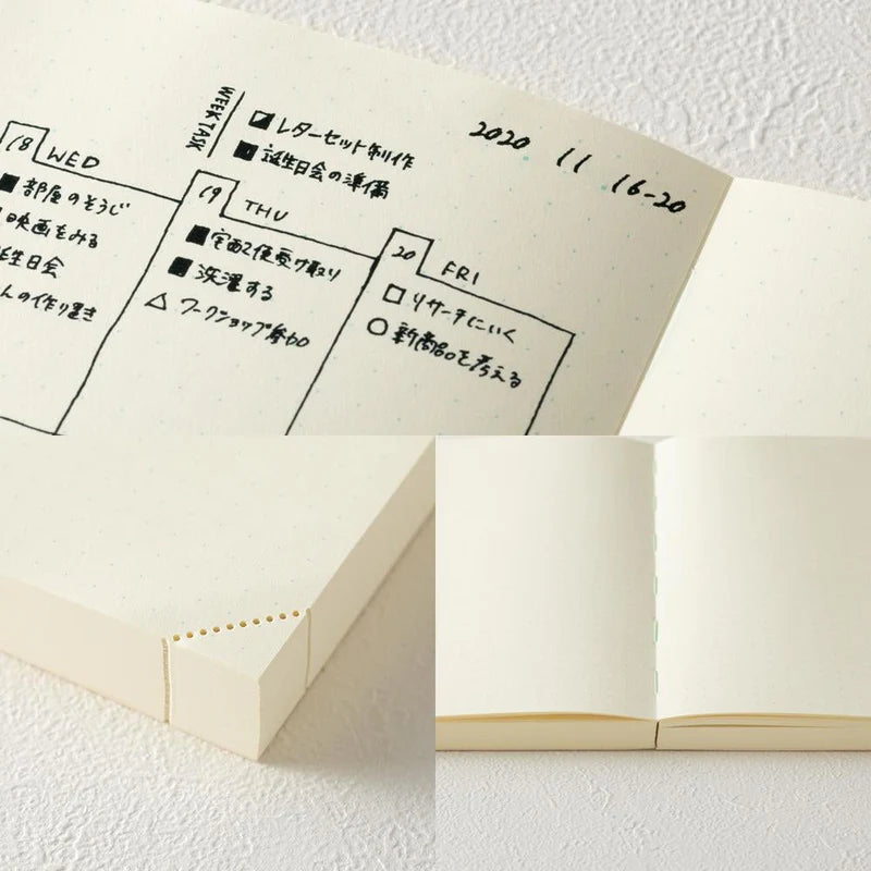 MD Notebook Journal- 1 day 1 page  -A5 - Dot Grid