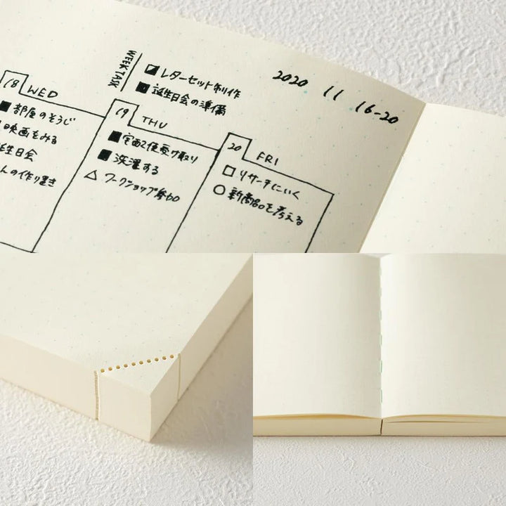 MD Notebook Journal- 1 day 1 page  -A5 - Dot Grid