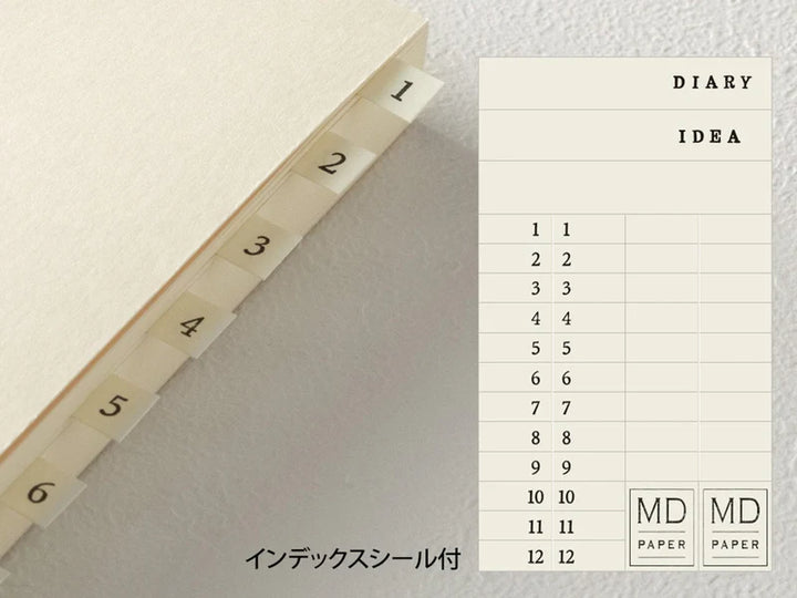MD Notebook Journal- 1 day 1 page  -A5 - Dot Grid