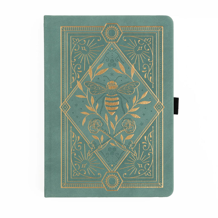 A5 Dot Grid Journal - Keeper of the Bees - Soft Teal