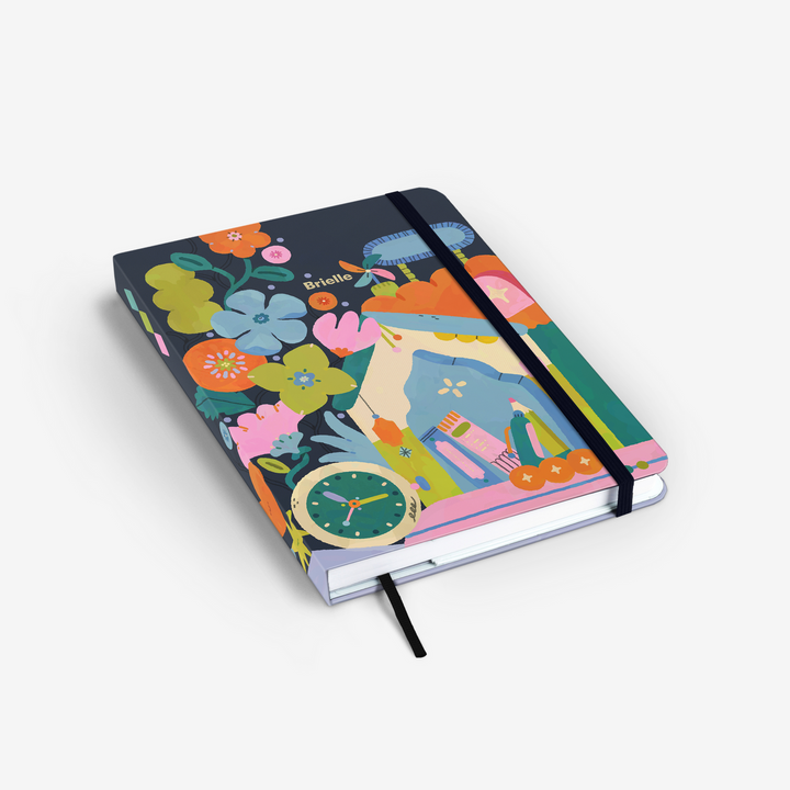 "Zestful Night" Dot Grid Notebook