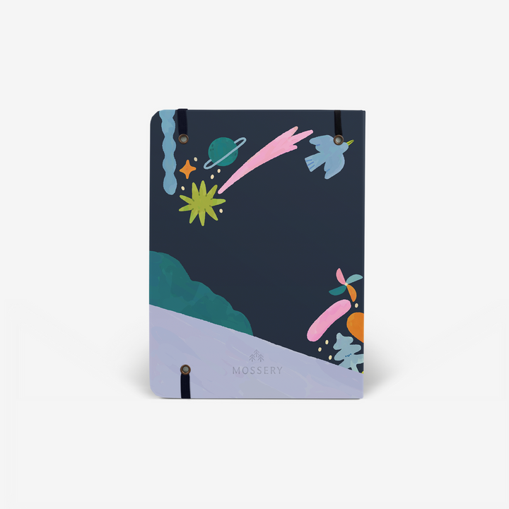 "Zestful Night" Dot Grid Notebook