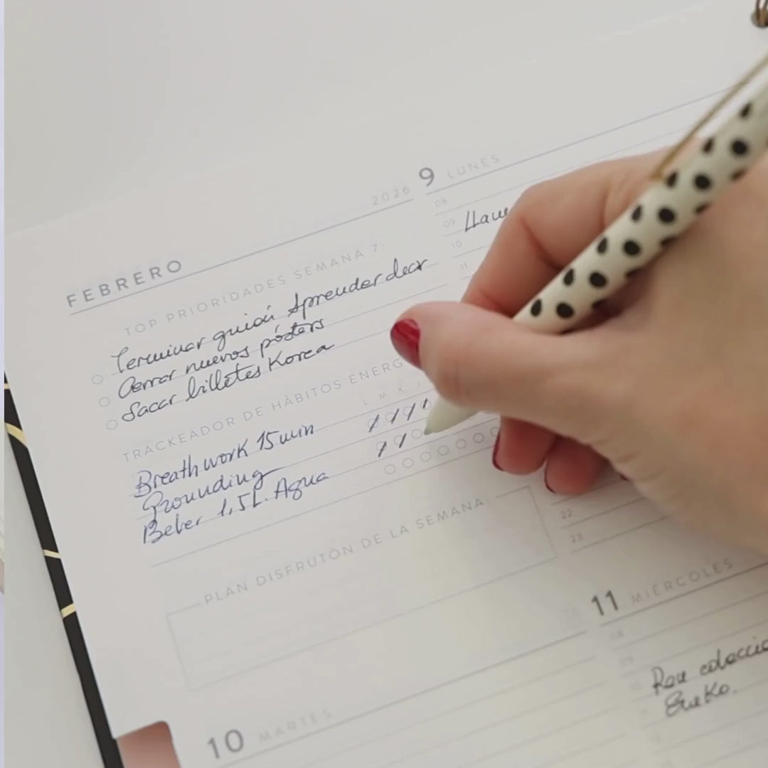 Agenda Semanal 2026 - Minimal  - Grande